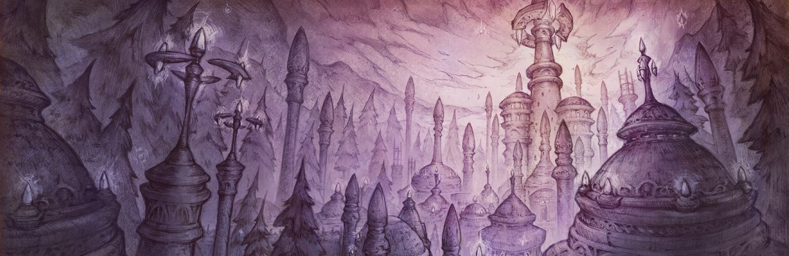 City of Dalaran artwork from World of Warcraft: Forever