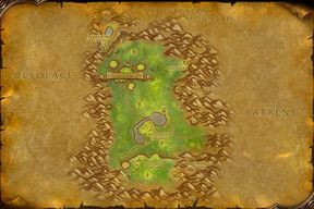 The Mulgore map from World of Warcraft: Forever
