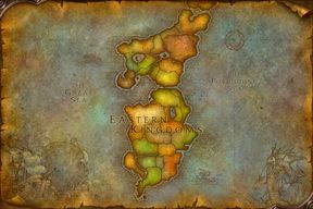 The Eastern Kingdoms map from World of Warcraft: Forever