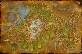 The Alterac Mountains map from World of Warcraft: Forever