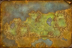 The Tirisfal Glades map from World of Warcraft: Forever