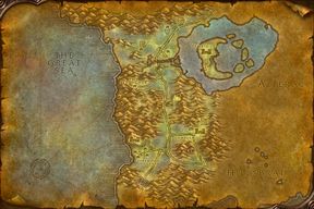 The Silverpine Forest map from World of Warcraft: Forever
