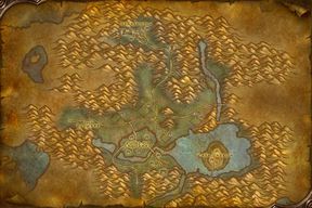 The Western Plaguelands map from World of Warcraft: Forever