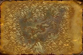 The Searing Gorge map from World of Warcraft: Forever