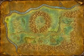 The Duskwood map from World of Warcraft: Forever