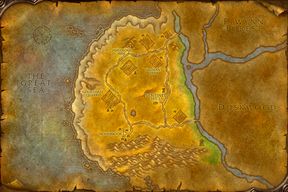 The Westfall map from World of Warcraft: Forever