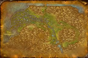 The Wetlands map from World of Warcraft: Forever