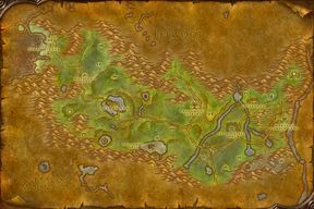 The Ashenvale map from World of Warcraft: Forever