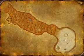 The Thousand Needles map from World of Warcraft: Forever