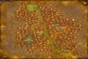 The Stonetalon Mountains map from World of Warcraft: Forever