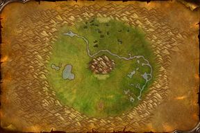 The Un'Goro Crater map from World of Warcraft: Forever