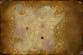 The Silithus map from World of Warcraft: Forever