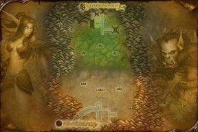 The Warsong Gulch map from World of Warcraft: Forever