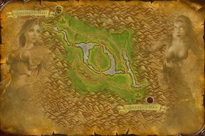 The Arathi Basin map from World of Warcraft: Forever