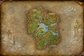The Zephras Isle map from World of Warcraft: Forever